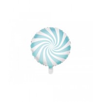 Globo foil modelo caramelo de 45 cm - azul claro