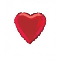 Globo foil corazon rojo 45 cm
