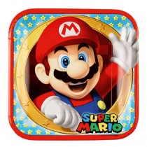 Platos de Papel Super Mario - 23cm