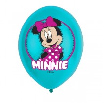 Globos Minnie Mouse 4 Colour Latex Balloons 11''/27.5cm. 6 Unidades por Pack