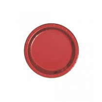 Platos de foil rojos 8 ud 22,86 cm