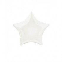 Globo foil estrella 20 Pulg blanco 45 cm (50,8 cm)