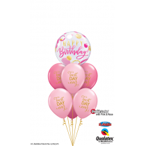 Ramo Happy birthday rosa - fucsia