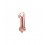 Globo numeral de 86 cm metalizado empacado color oro rosa - 1
