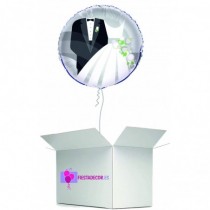 Globo en caja sorpresa boda novios