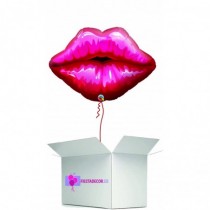 Globo en caja sorpresa labios