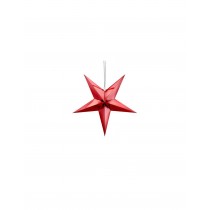Estrella papel roja