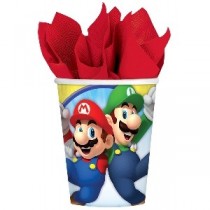 Vasos Super Mario-Vasos de papel de 266ml